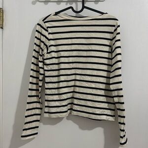 Uniqlo stripe boatneck top